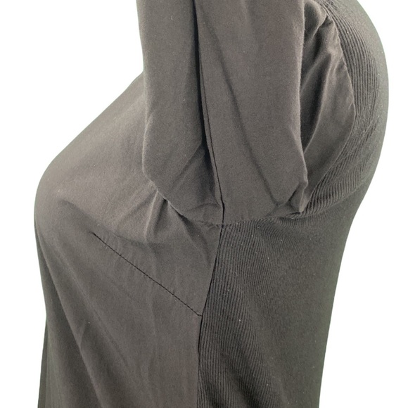 Splendid Classic Black Oversized V-Neck Blouse - Picture 8 of 10